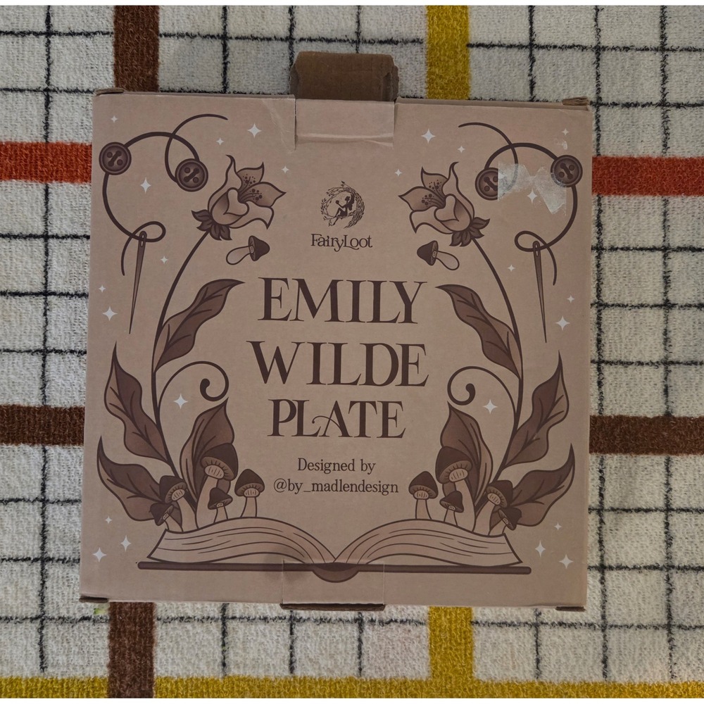 FairyLoot Emily Wilde Exclusive Plate by Madlendesign Bookish Collectible NIB